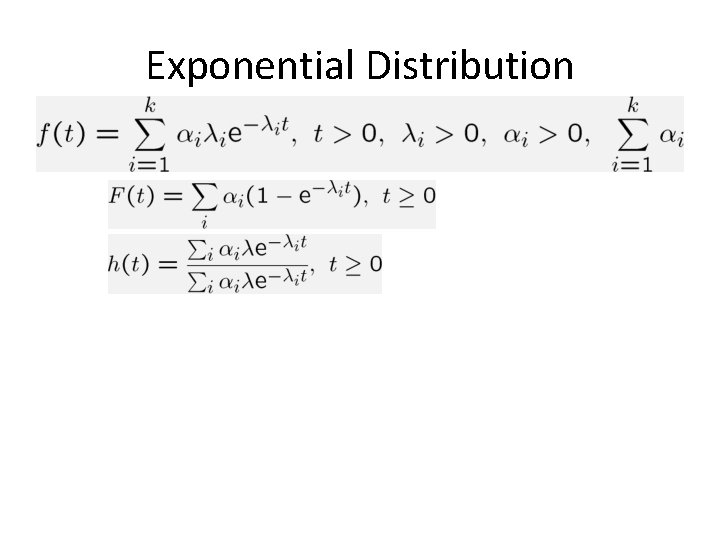 Exponential Distribution 