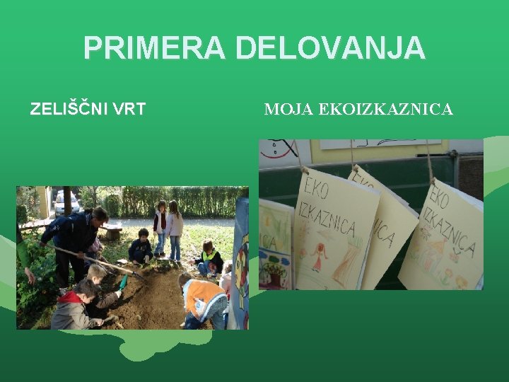 PRIMERA DELOVANJA ZELIŠČNI VRT MOJA EKOIZKAZNICA 