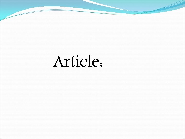 Article: 