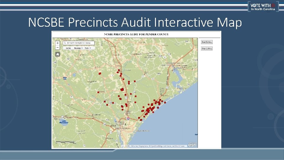 NCSBE Precincts Audit Interactive Map 