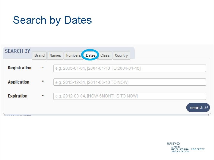 Search by Dates 