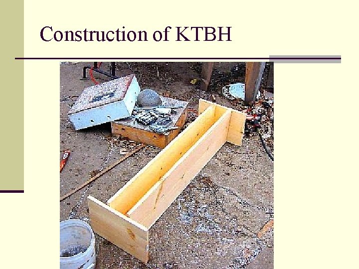 Construction of KTBH 