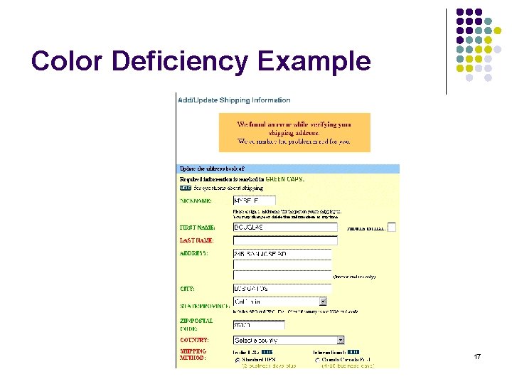 Color Deficiency Example 17 