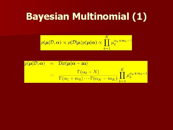 Bayesian Multinomial (1) 