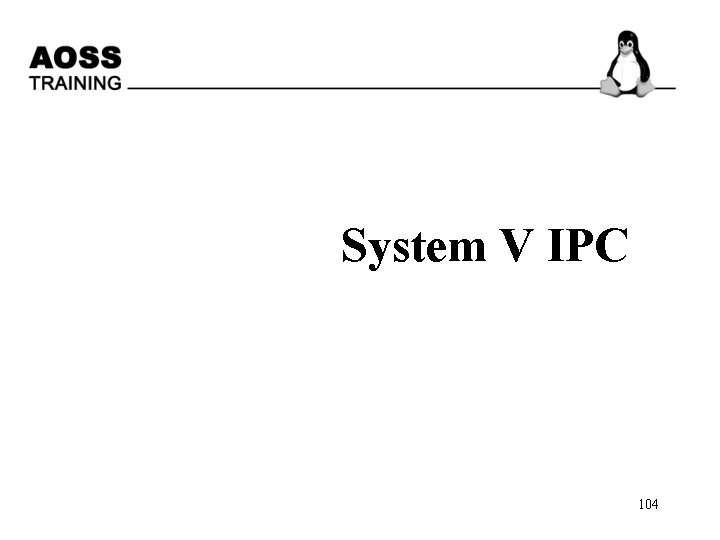 System V IPC 104 