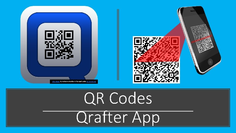 This Photo by Unknown Author is licensed under CC BY-NC-ND QR Codes Qrafter App