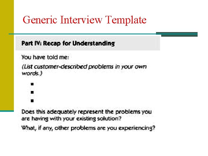 Generic Interview Template 