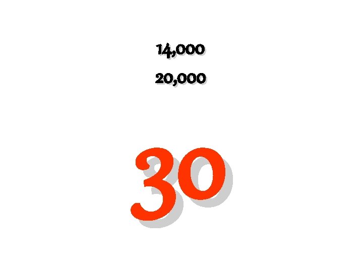 14, 000 20, 000 30 14, 000 20, 000 30