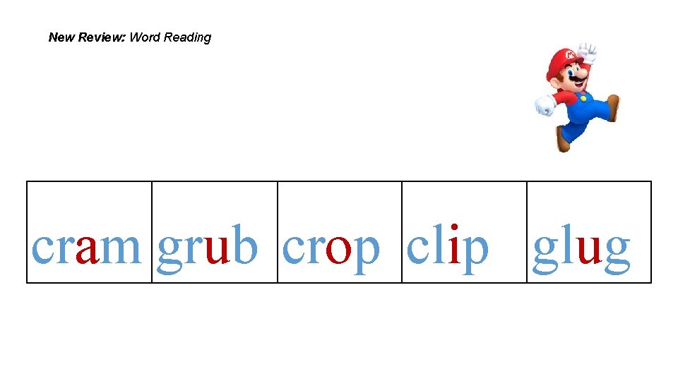 New Review: Word Reading cram grub crop clip glug 