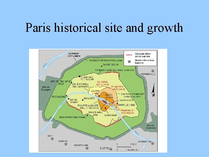 Paris historical site and growth 