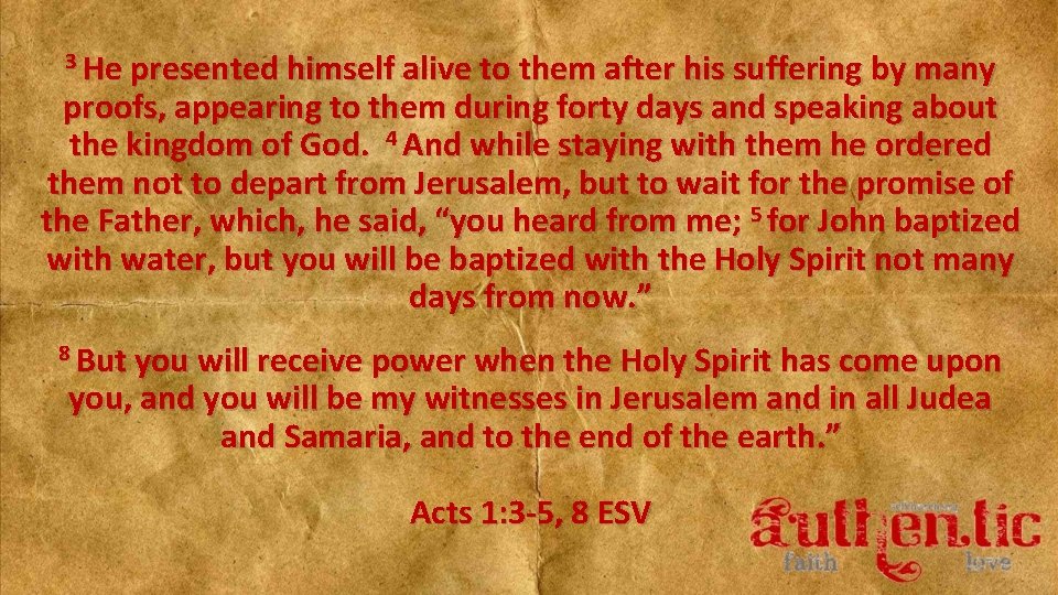 3 He presented himself alive to them after his suffering by many proofs, appearing