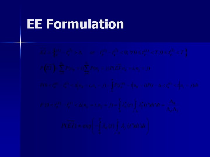 EE Formulation 