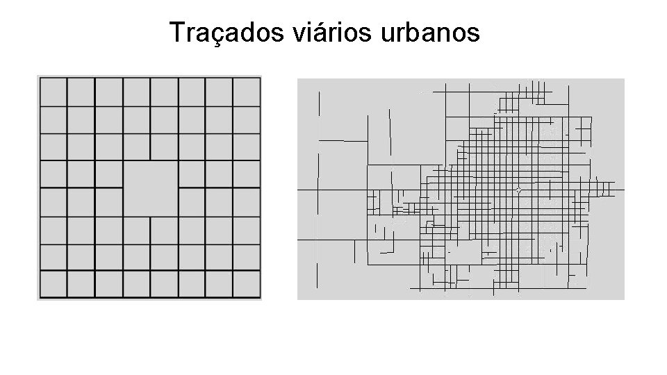 Traçados viários urbanos 