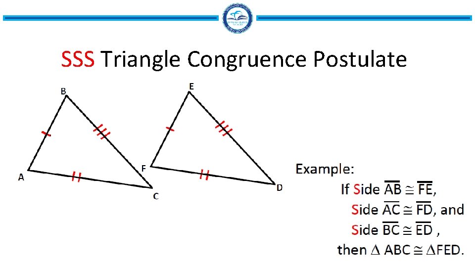SSS Triangle Congruence Postulate 