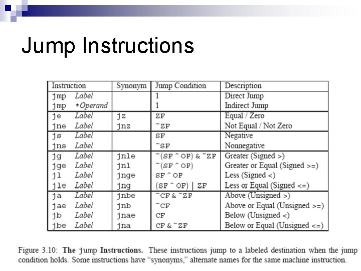 Jump Instructions 