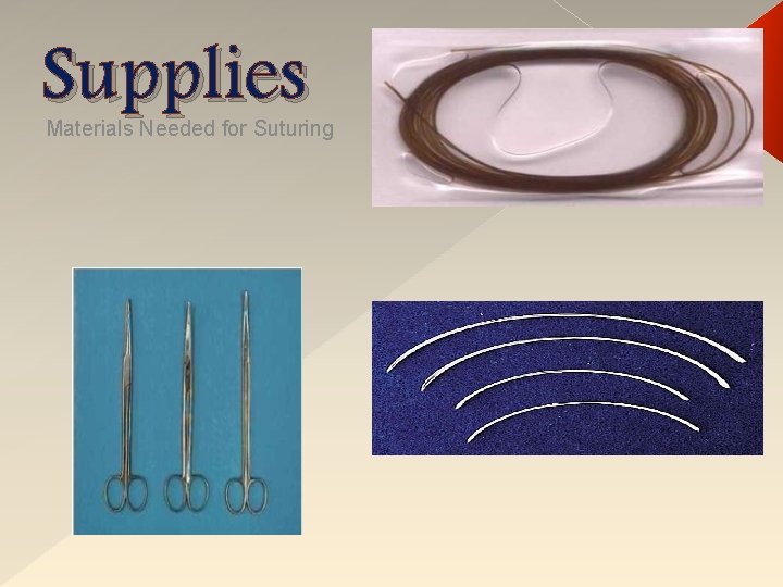 Supplies Materials Needed for Suturing 