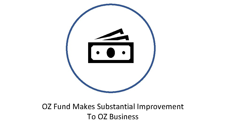 OZ Fund Makes Substantial Improvement To OZ Business 