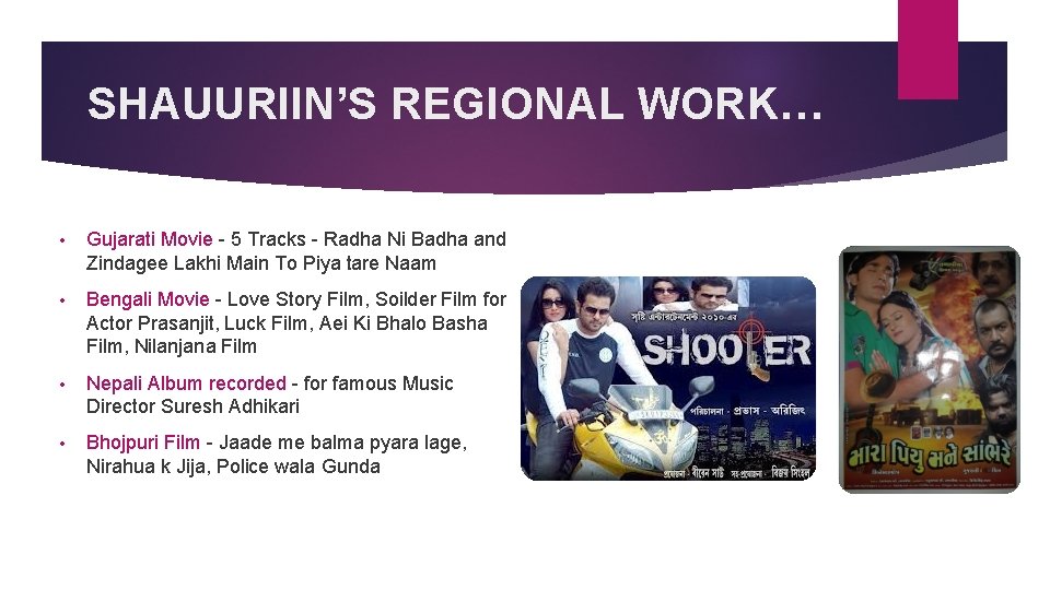 SHAUURIIN’S REGIONAL WORK… • Gujarati Movie - 5 Tracks - Radha Ni Badha and