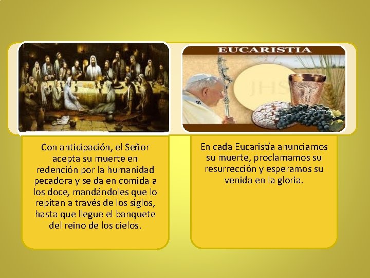 Con anticipación, el Señor acepta su muerte en redención por la humanidad pecadora y Con anticipación, el Señor acepta su muerte en redención por la humanidad pecadora y