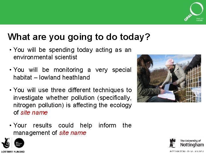 What are you going to do today? • You will be spending today acting