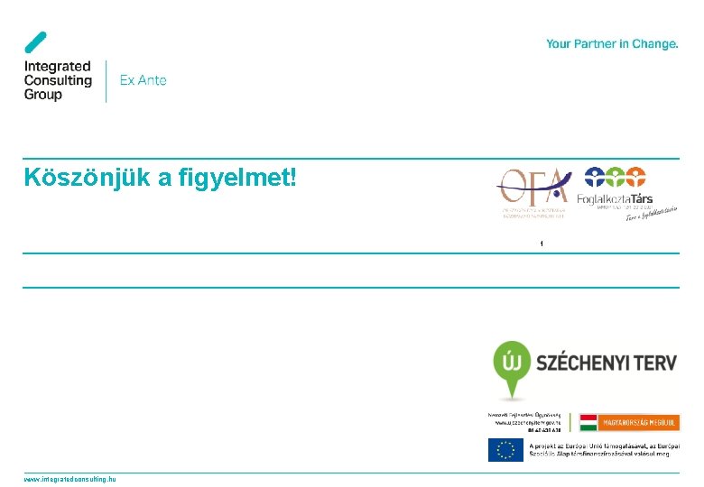 Köszönjük a figyelmet! 1 www. integratedconsulting. hu 79 