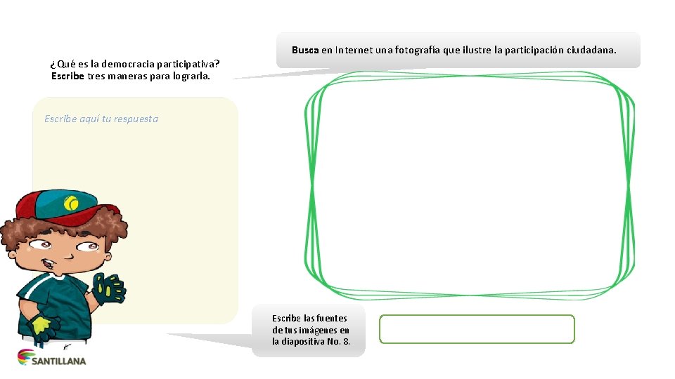 Busca en Internet una fotografía que ilustre la participación ciudadana. ¿Qué es la democracia