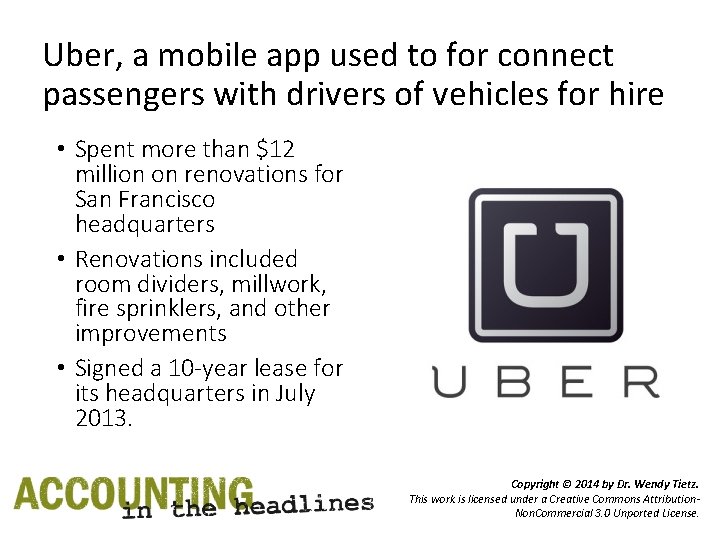 Uber, a mobile app used to for connect passengers with drivers of vehicles for