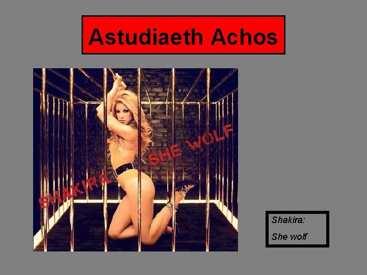Astudiaeth Achos Shakira: She wolf 