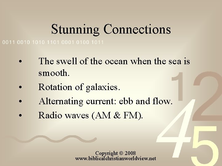 Stunning Connections • • The swell of the ocean when the sea is smooth.