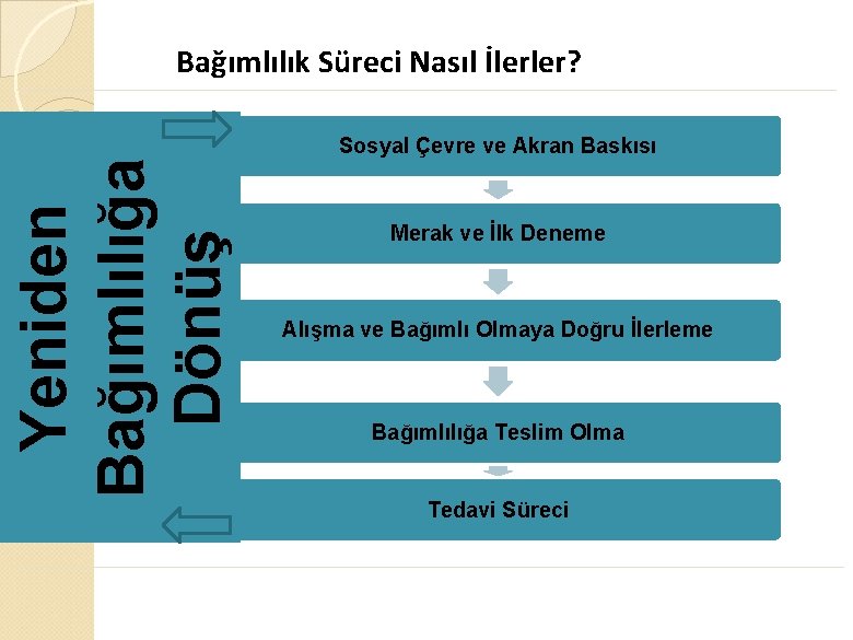 Yeniden Bağımlılığa Dönüş Bağımlılık Süreci Nasıl İlerler? Sosyal Çevre ve Akran Baskısı Merak ve