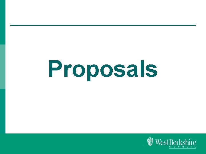 Proposals 