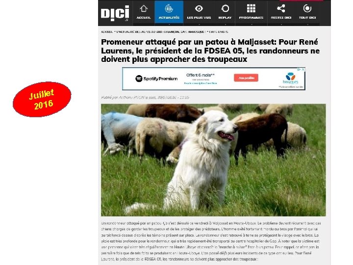 t Juille 2016 