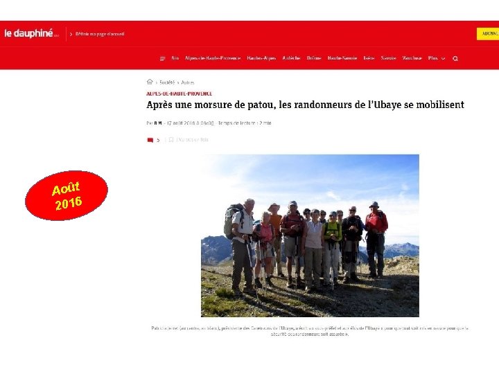 Août 2016 