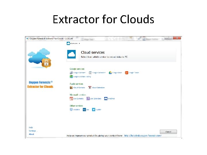 Extractor for Clouds 