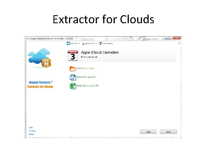 Extractor for Clouds 