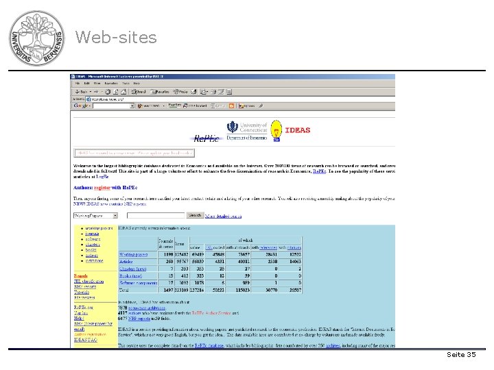 Web-sites Seite 35 