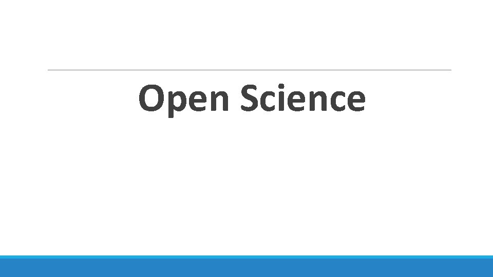 Open Science 