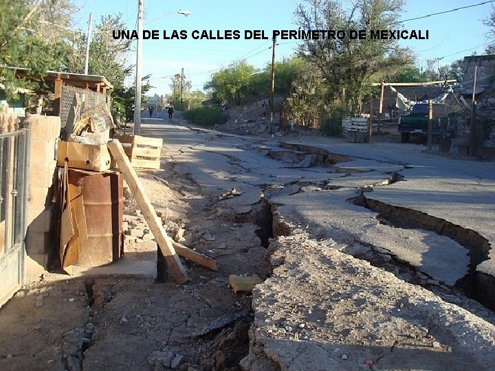 UNA DE LAS CALLES DEL PERÍMETRO DE MEXICALI 