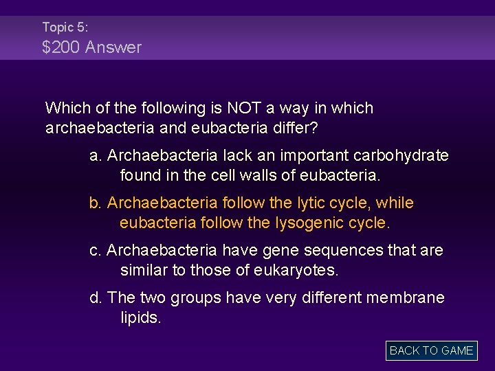 Topic 5: $200 Answer Which of the following is NOT a way in which