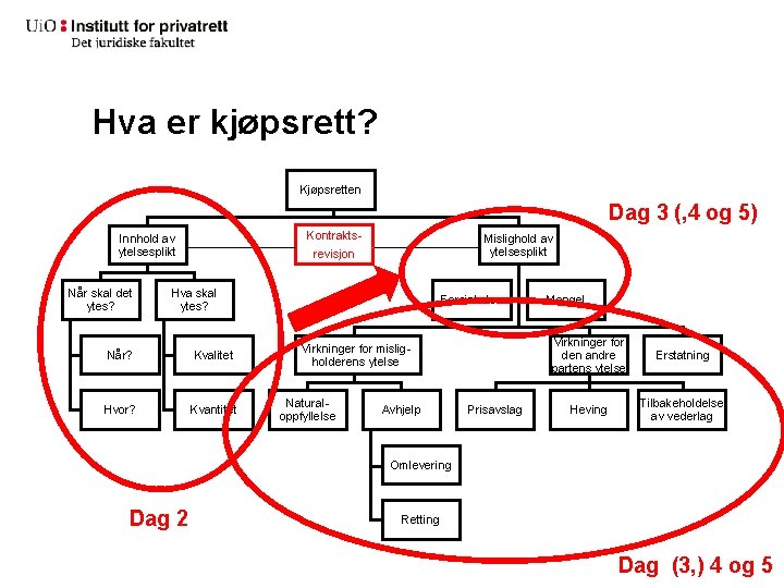 Hva er kjøpsrett? Kjøpsretten Dag 3 (, 4 og 5) Kontrakts- Innhold av ytelsesplikt