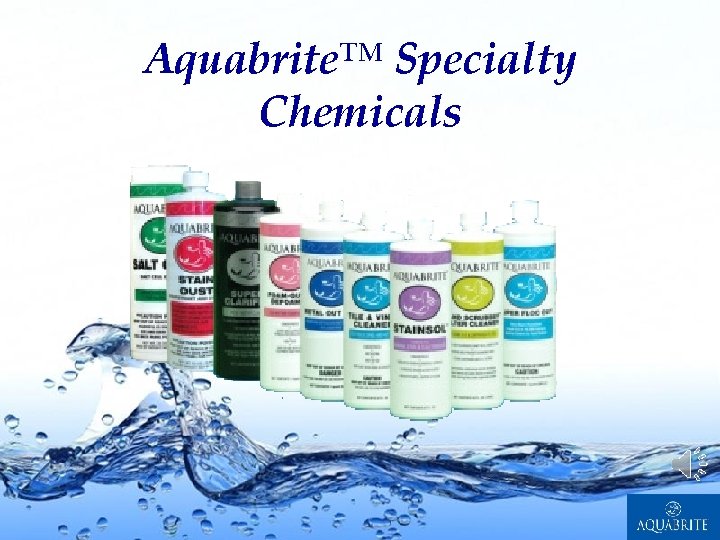 Aquabrite™ Specialty Chemicals Page 3 