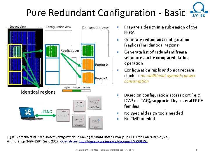 Pure Redundant Configuration - Basic n n n JTAG n n Prepare a design