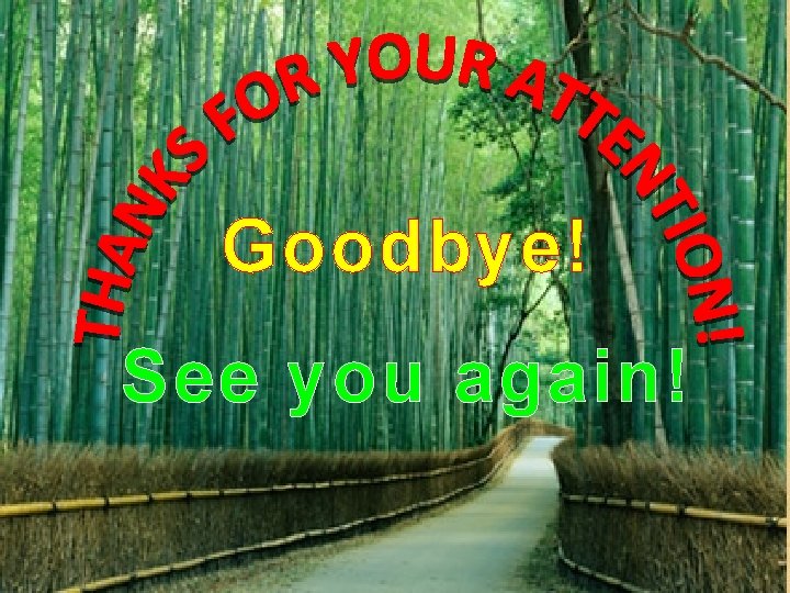 Goodbye! See you again! 