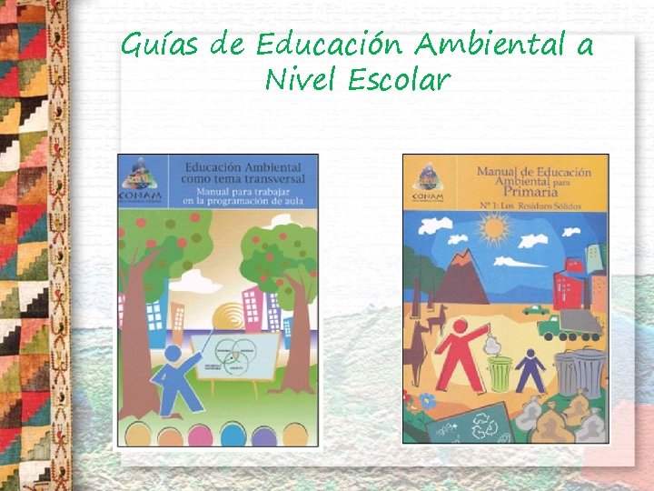 Guías de Educación Ambiental a Nivel Escolar 