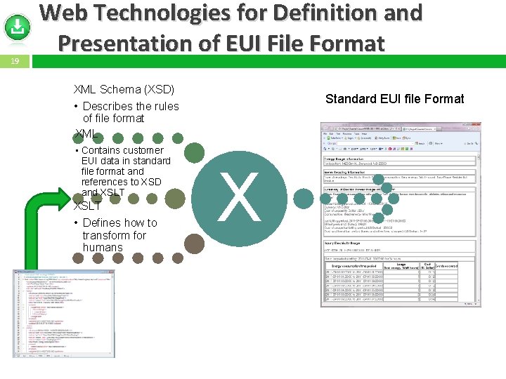 19 Web Technologies for Definition and Presentation of EUI File Format XML Schema (XSD)