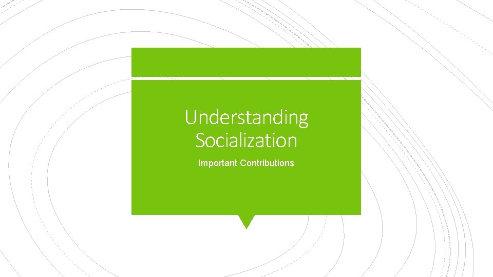 Understanding Socialization Important Contributions 