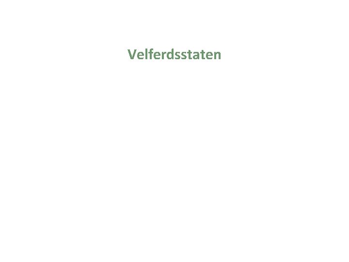 Velferdsstaten 