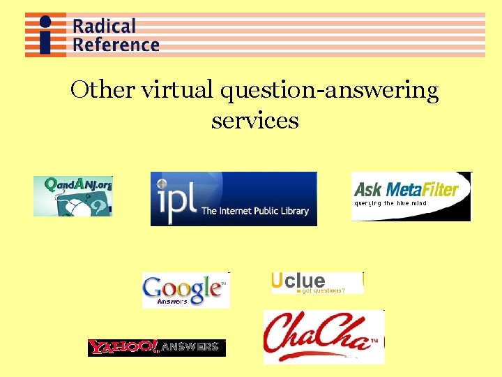 Other virtual question-answering services 