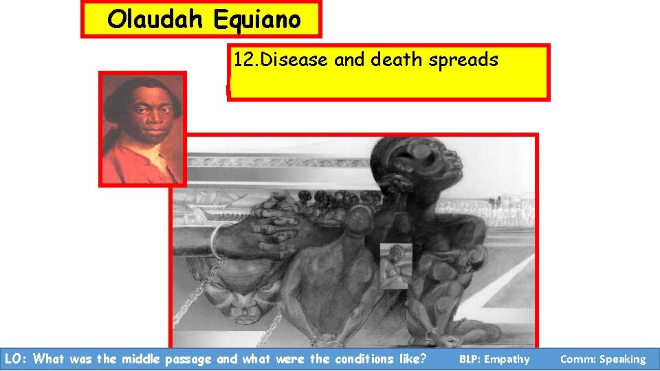 Olaudah Equiano 12. Disease and death spreads LO: What was the middle passage and