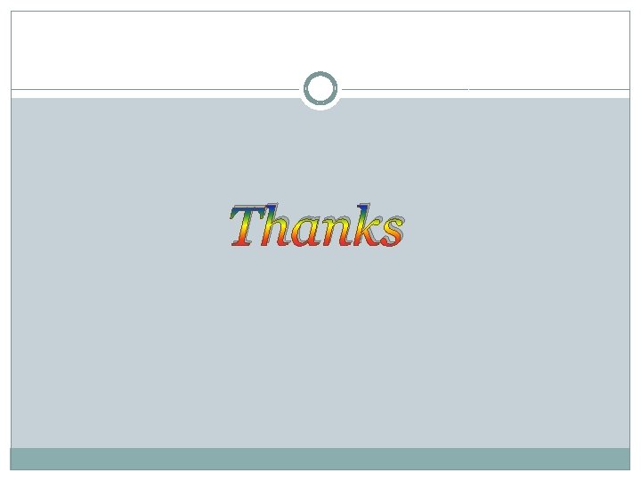 Thanks 